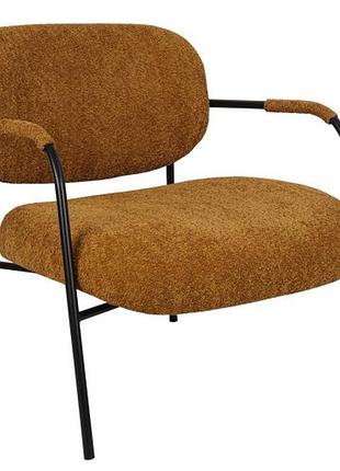 Крісло ніка тканина букле помаранчева