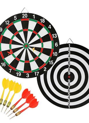 Дартс классический cornix dartboard game 2 в 1 36.5 см + 2 комплекта дротиков xr-0391