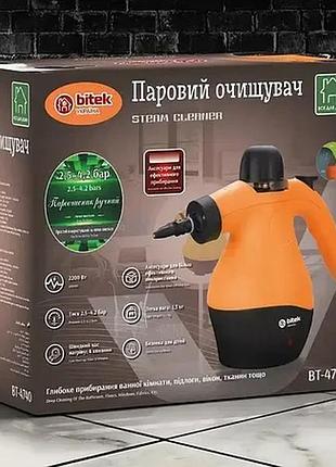 Паровий очищувач 2200вт 4,2бар steam cleaner bitek bt-4740