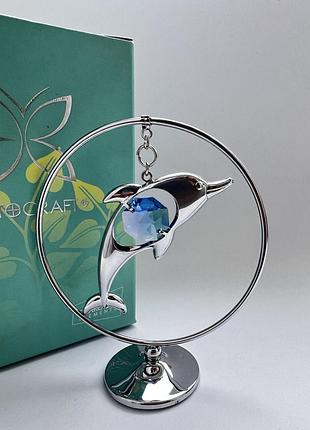 Фигурка crystocraft со стразами swarovski дельфин см 10276