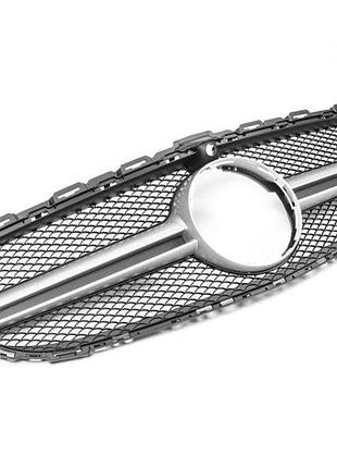 Передняя решетка amg silver для mercedes c-class w205 2014-2018 с камерой тюнинг решетка для улучшения в dm-11