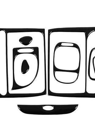 Накладки на панель чорні для hyundai h200 h1 starex 1998-2007 інтер'єрний елемент для авто декорації dm-11