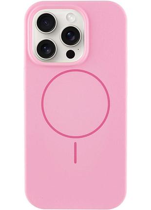 Чохол silicone case full protective (aa) no logo with magsafe для apple iphone 16 pro max (6.9") рожевий / light pink