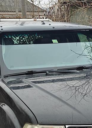 Козырек на лобовое стекло nissan navara 2006-2015 дефлектор с металлической рамой для защиты от дождя и dm-11