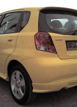 Спойлер под покраску для chevrolet aveo t200 2002-2008 стекловолокно аэродинамический элемент для тюнинг dm-11