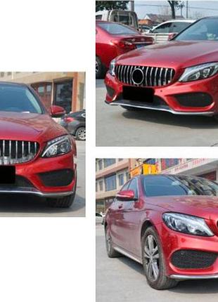 Передняя решетка gt 2014-2018 mercedes-benz c-class w205 тюнинг решетка с камерой для улучшения видимост dm-11
