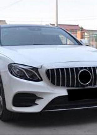 Передняя решетка gt для mercedes e-class w213 2016-2019 тюнинг решетка abs-пластик для улучшения стиля и ve-33
