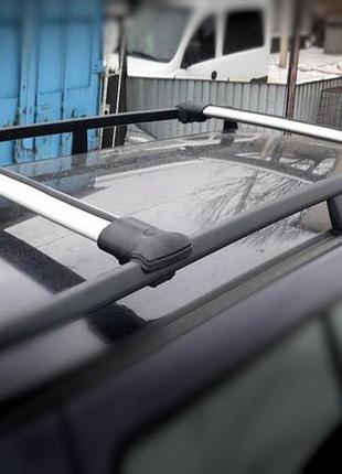 Перемычки на рейлинги без ключа can v1 2 шт до 105 см серые для renault logan mcv 2005-2013 тюнинг багаж dm-11