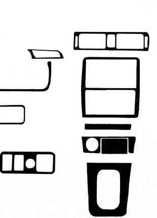 Накладки на панель карбон для toyota camry 2002-2006 интерьерный декор для авто стильный тюнинг ve-33