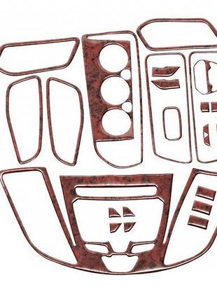 Накладки на панель v1 дерево для ford transit 2014-2019 самоклейка пластикові елементи інтер'єру для авт dm-11