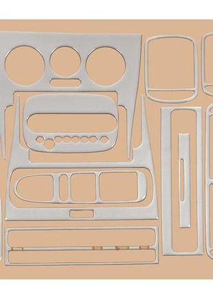 Накладки на панель алюміній для seat toledo 2000-2005 автоінтер'єр самоклейка поліуретан dm-11