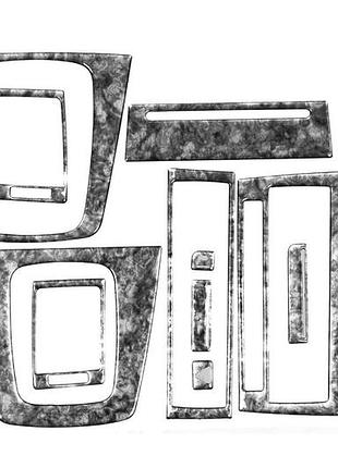 Накладки на панель титан для audi a4 b6 2000-2004 самоклеящиеся пластиковые элементы для интерьера автом dm-11