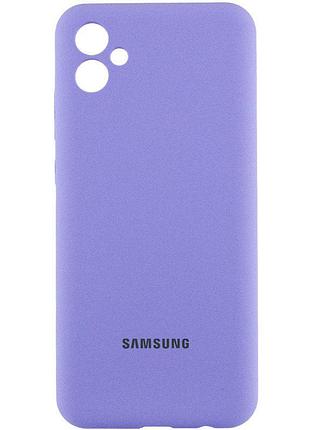 Чохол silicone cover lakshmi full camera (aa) with logo для samsung galaxy a07 бузковий / dasheen