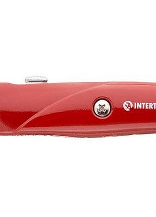 Ve нож прорезной intertool металлический new version трапециевидный для резки бумаги и картона сменное n6w_ver 8