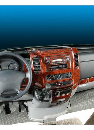 Накладки на панель meric для mercedes sprinter w906 2006-2018 самоклейка пластиковые элементы декора инт dm-11