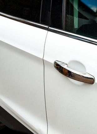 Накладки на ручки 4 шт нержавіюча сталь carmos для ford kuga escape 2013-2019 хромовані елементи для тюн ve-33