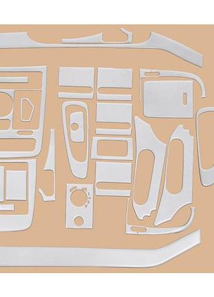 Накладки на панель meric для mercedes viano 2004-2006 алюмінієві вставки в салон самоклейка dm-11