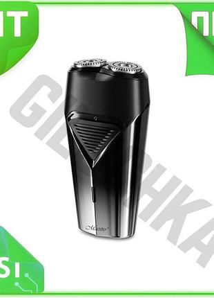 Ve роторная бритва maestro с new version аккумулятором 600мач для мужчин 2 головки для сухого и влажно n6w_ver