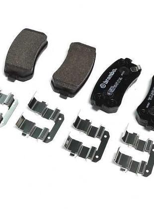 Колодка гальм. диск. hyundai accent, i30, задн. (вир-во brembo)