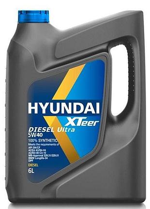 Масло моторное hyundai xteer diesel ultra 5w40 5l, 1051223