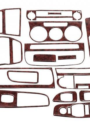 Декор на панель дерево для fiat punto grande evo 2006-2018 накладка самоклеюча для інтер'єру автомобіля ve-33