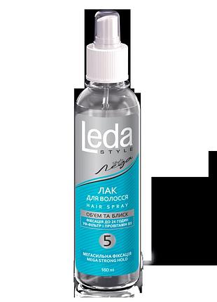 Лак для волосся leda style мегасильна фіксація 5 160 мл