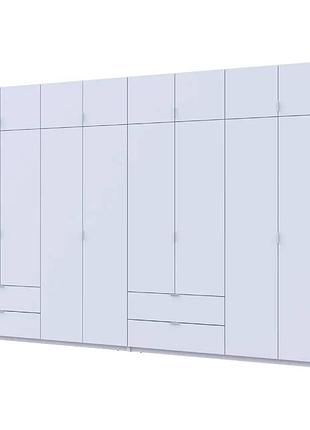 Шкаф для одежды doros лукас белый 4+4 дсп 360х50х240 drs-011692 (42005142)