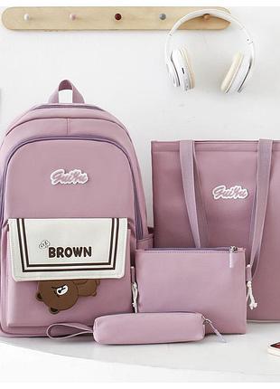 (немає кулона) рюкзак дівчина 4в1 нейлонова тканина нові сумки для дівчаток еко сумка міський стильний гурт