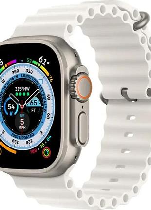 Смарт годинник ultra 1-1 smart watch 49mm білий