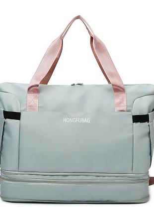 Дорожня сумка-трансформер повсякденна з плечовим ременем водонепроникна для роботи тренувань і подорожей