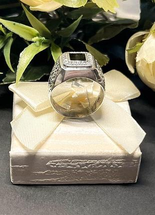 Серебряная мужская печатка, 20,5 размер