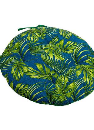 Подушка d.40x8 см лонета carioca azul стеганая