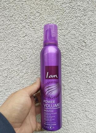 Мус для волосся i am power volume mousse 250 мл – об’єм, структура, фіксація 48 годин 4/5