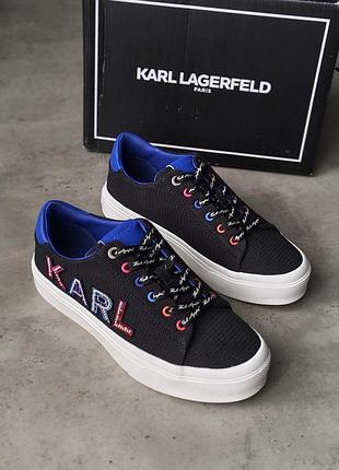 Текстильные кеды бренд karl lagerfeld размер us 9.5