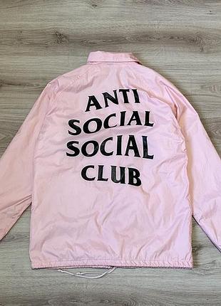 Anti social social club куртка коач assc