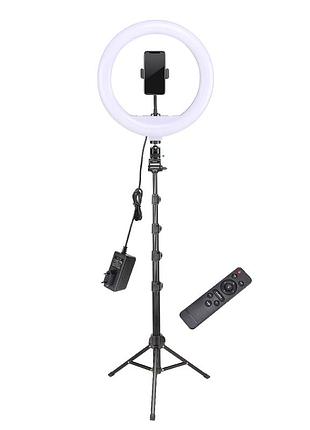 Тримач з кільцевим освітленням bluetooth 12" yq-320a light set (kit2) | 170cm stand, plug powered,