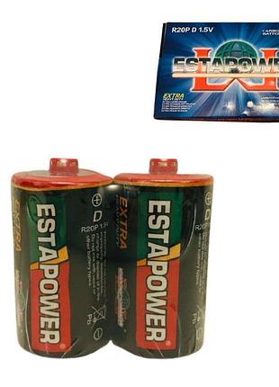 Батарейки r20 estapower, 1,5 v, 24 штуки в коробк