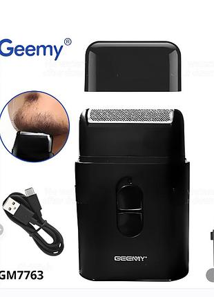 Geemy mini аккумуляторная бритва для волос на лице geemy gm7763