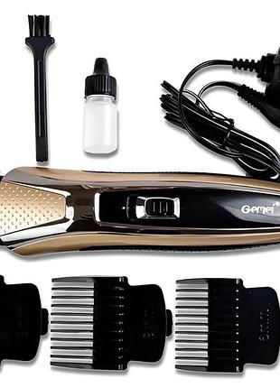 Машинка для стрижки gemei gm 6067 | триммер аккумуляторный