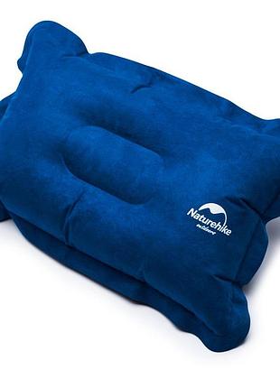 Подушка надувна naturehike comfortable nh15a001-l, блакитний