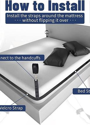Бдсм-набор lockink yeahwow bed restraint set 5