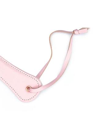 Паддл liebe seele white & pink leather paddle 6