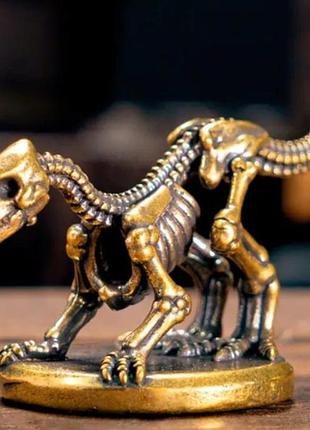 Фігурка статуетка латунна латунь скелет динозавр дракон