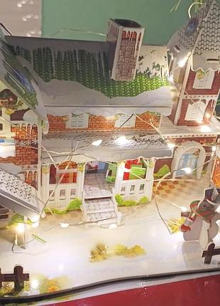 Конструктор-пазл 3d різдвяний новорічний будинок