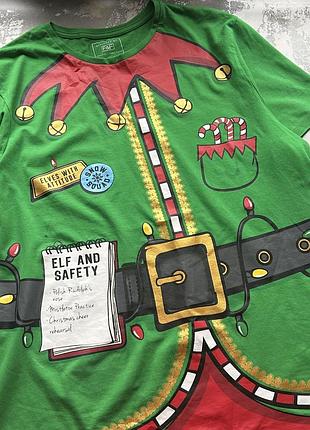 Новорічний ельф новорічна футболка
