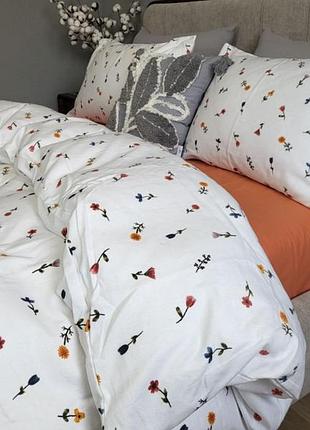 Постельное белье фланель брилла оранж двуспальный