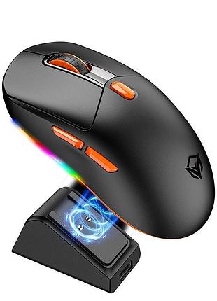 Мышь meetion wired+2.4g+bluetooth gaming mouse with charing base gw38 |6 keys, 8000dpi, 30-60h, rgb|