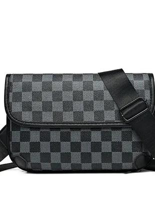 Мужская сумка мессенджер на плечо нагрудная luiton