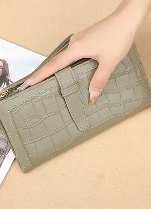Женский кошелек светло зеленый кожаный balina | lr-050-2