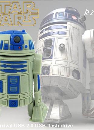 Флешка 128 гб r2d2 star wars р2д2 черная